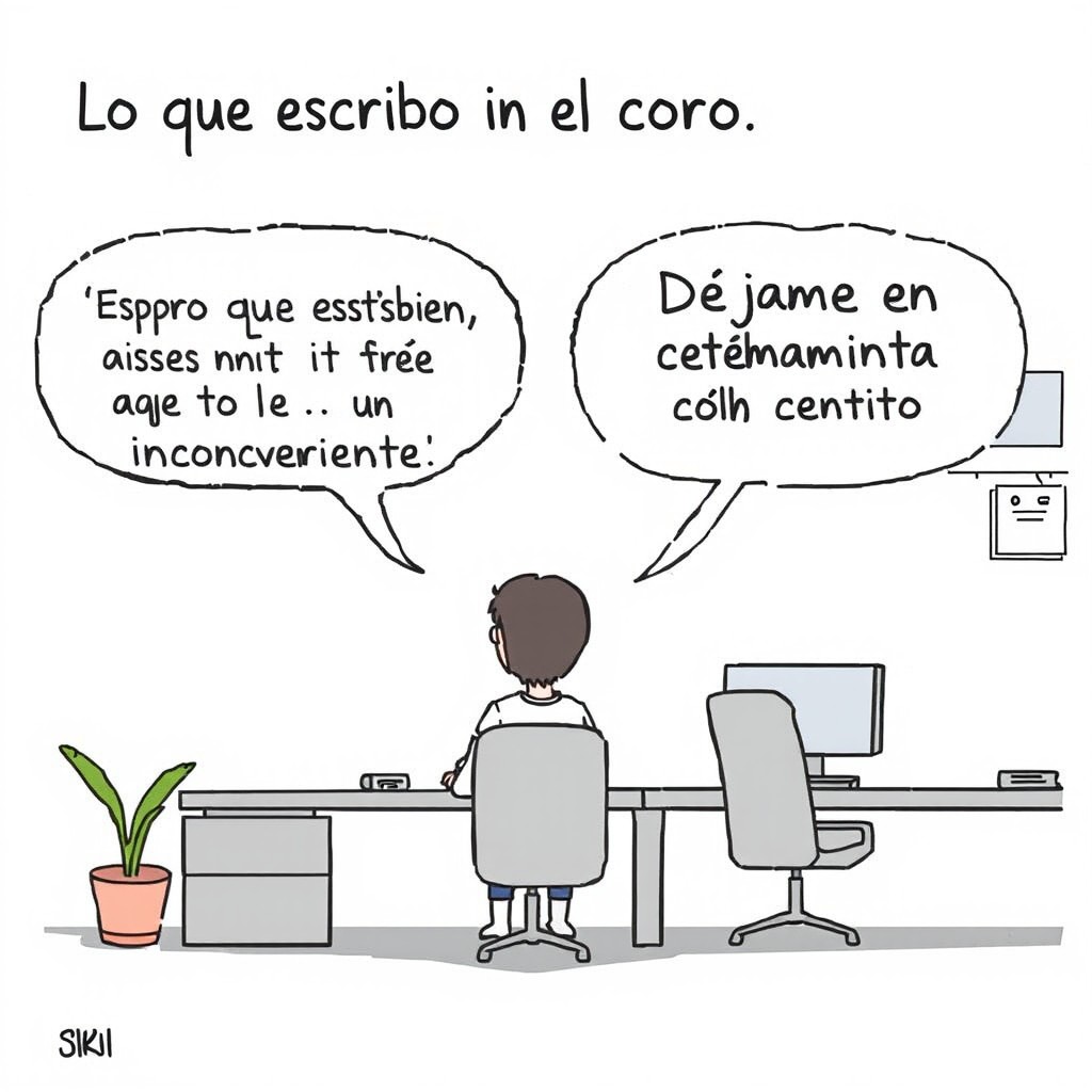 Humor sarcástico sobre la comunicación laboral: "Lo que escribo en el correo: 'Espero que estés bien y que esto no sea un inconveniente' vs