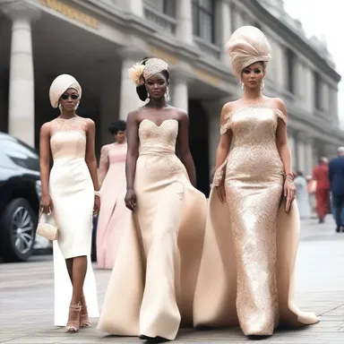 People arrived in their most stylish outfits, turning the social occasion into a fashion show filled with glamour and elegance.