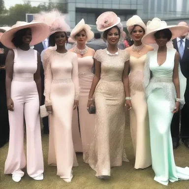 People arrived in their most stylish outfits, turning the social occasion into a fashion show filled with glamour and elegance.