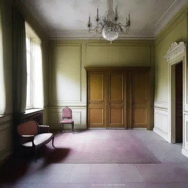 The careless removal of furniture dinged the walls, leaving noticeable marks on the beautifully designed interior of the house.