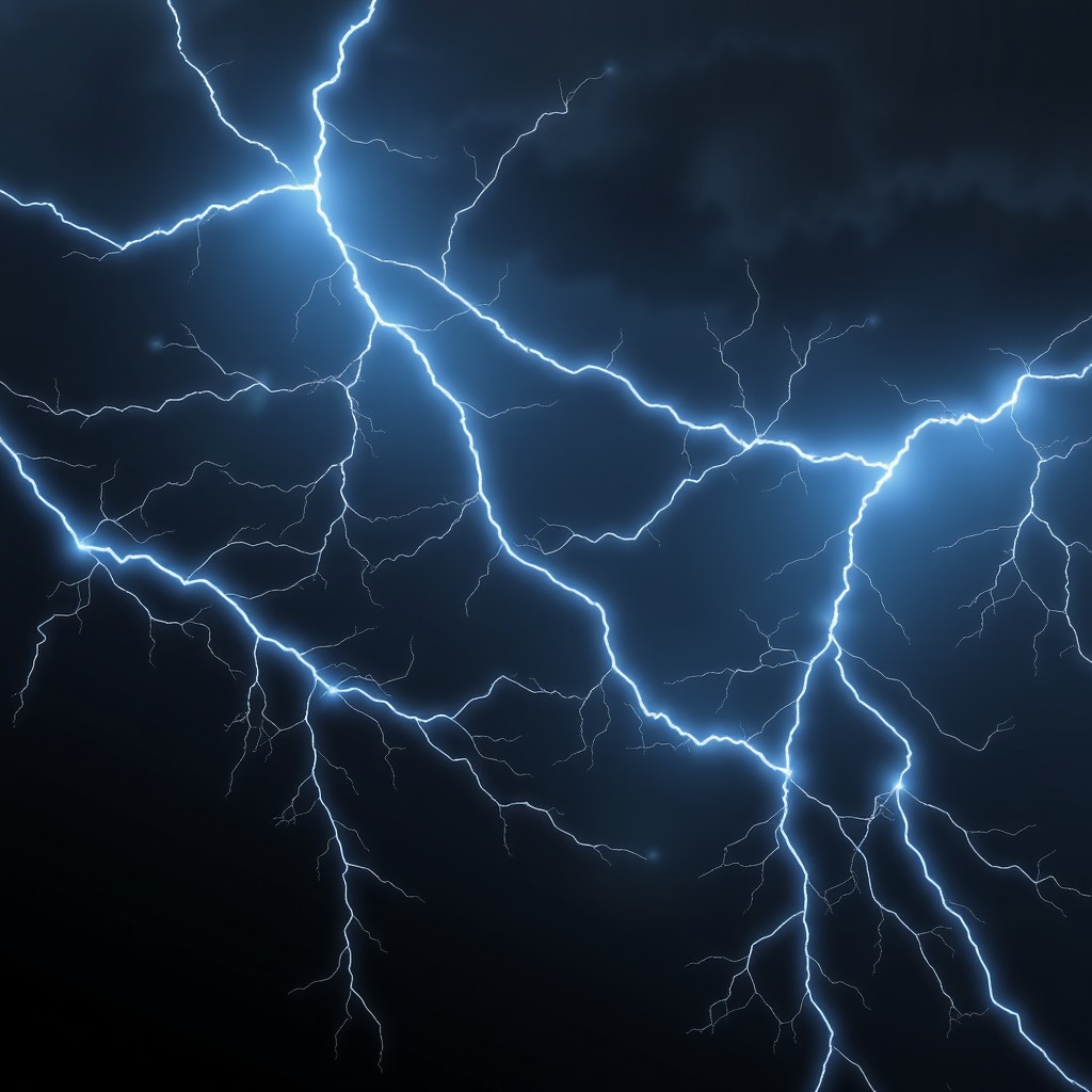 An artistic LinkedIn banner that symbolizes deep learning models through the imagery of lightning