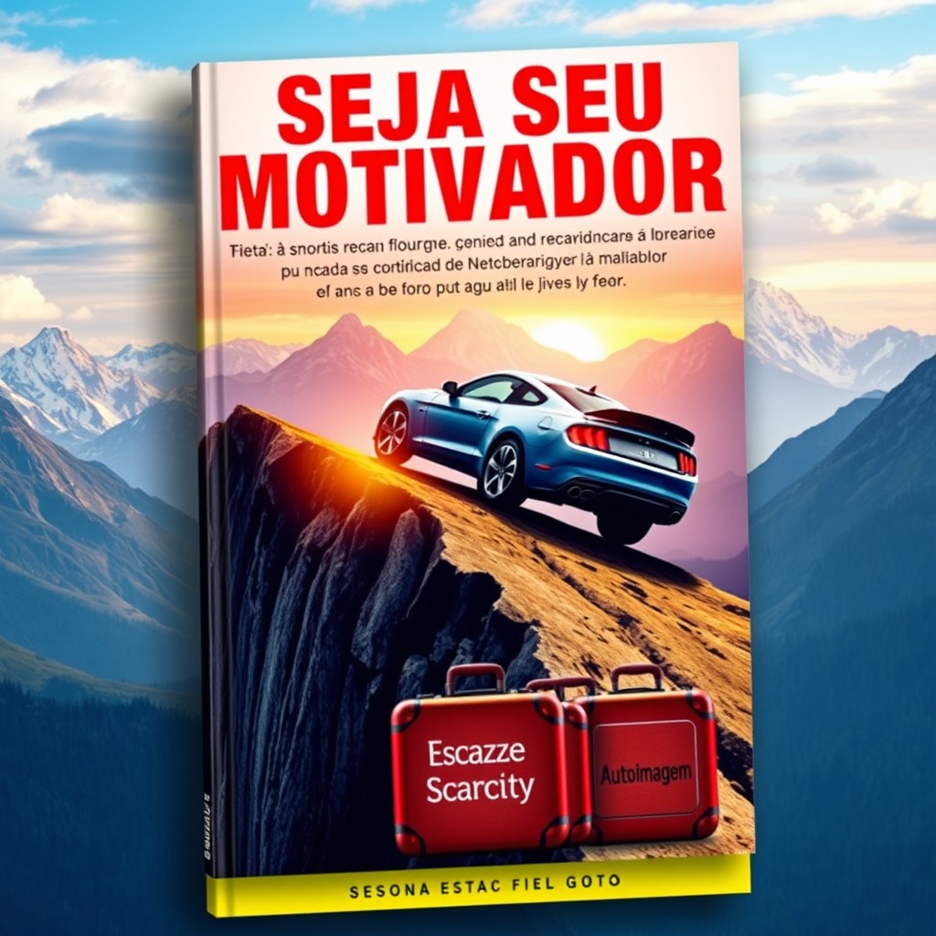 A book cover design featuring the title 'Seja Seu Motivador' prominently displayed at the top