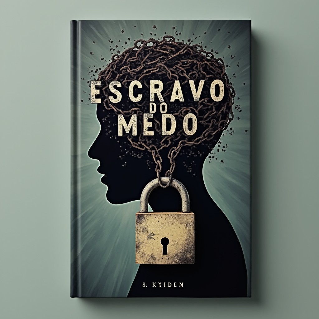 A modern book cover titled 'ESCRAVO DO MEDO'