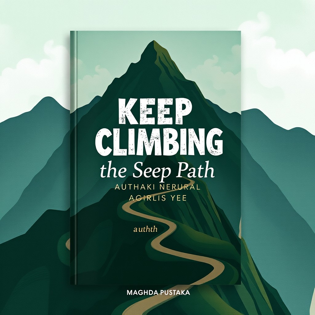 An illustrated book cover for "Mendaki Jalan yang Terjal" (Climbing the Steep Path)