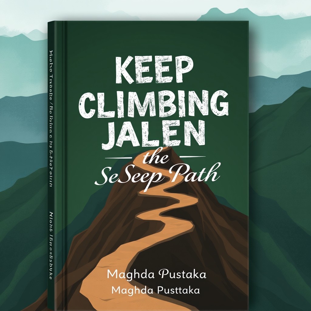 An illustrated book cover for "Mendaki Jalan yang Terjal" (Climbing the Steep Path)