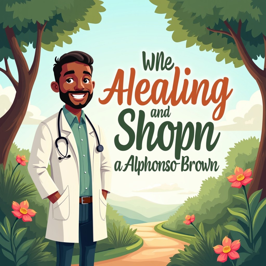 A visually appealing cartoon-style illustration representing the statement 'Encouraging Life Lessons in Addiction and Recovery with Dr