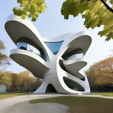The avant-garde architect incorporated intentional deformations in the structure's shape, creating a visually striking and unconventional building design.