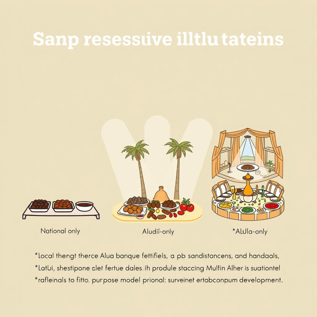 Create a professional doodle-style illustration for a corporate presentation featuring three meal scenes arranged side by side