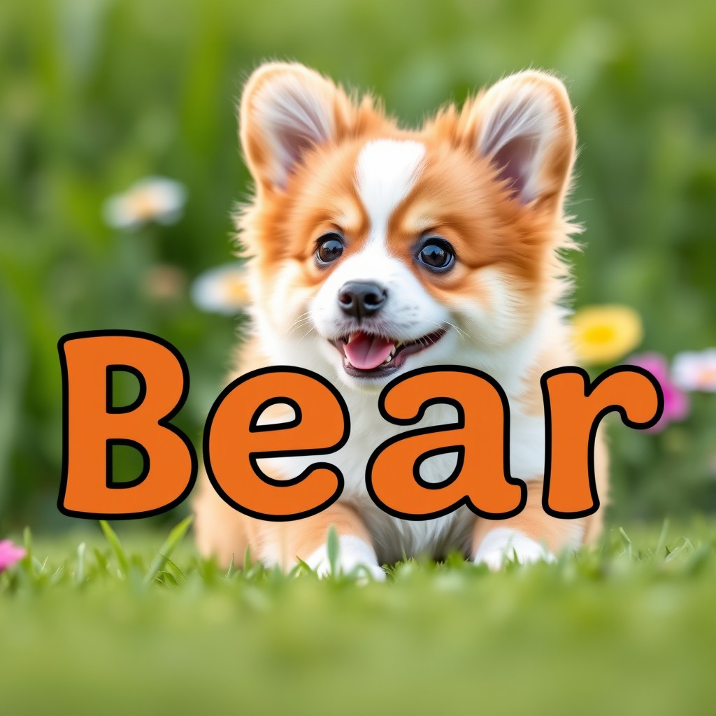 A realistic profile picture featuring the word 'Bear' in an attractive, bold font at the center