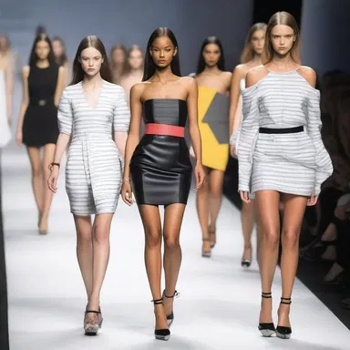 The trendy econometrist caught everyone's attention at the fashion show with their unique combination of statistical formulas and fashionable clothing.