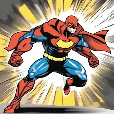 The superhero's enemy managed to break through his brittle defense with a single punch.