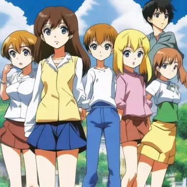 The anime series featured a group of characters with varying personalities, including a brittle and distant protagonist who gradually learned the importance of friendship and kindness.