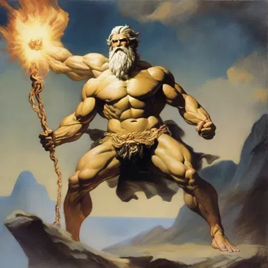 According to Greek mythology, Zeus punished the titan Prometheus for stealing fire from the gods by chaining him to a rock, representing his brittle and unforgiving nature.