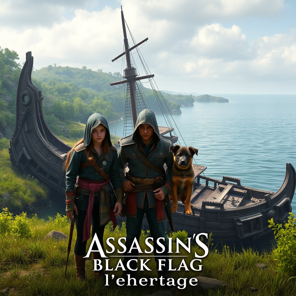 Three young individuals in hoods standing side by side, featuring one girl who is slightly taller than the two boys, who are of similar height