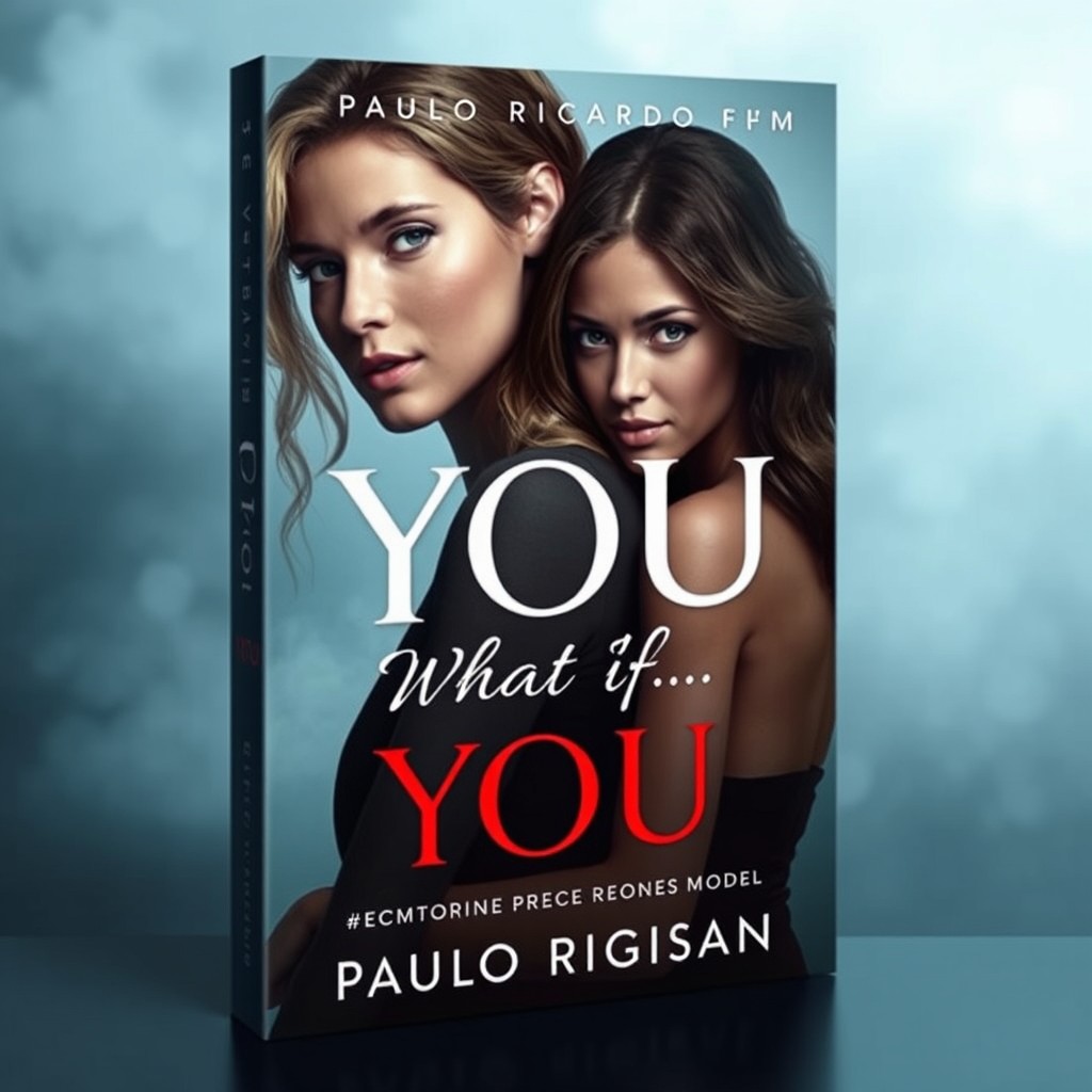 A modern and realistic book cover for a romance titled 'YOU What if