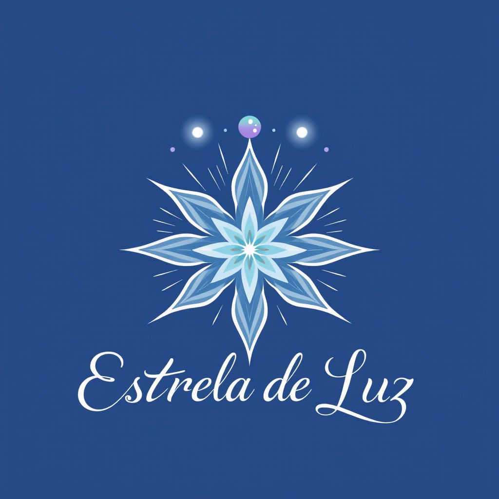 A logo design for a brand named 'Estrela de Luz'