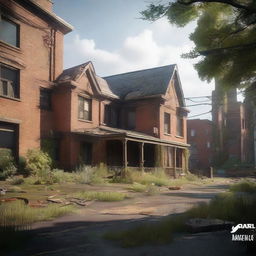 Generate an ultra-realistic image of The Last Of Us 2 game title screen, using the aesthetic of Unreal Engine 5 at an 8k resolution, in High Definition