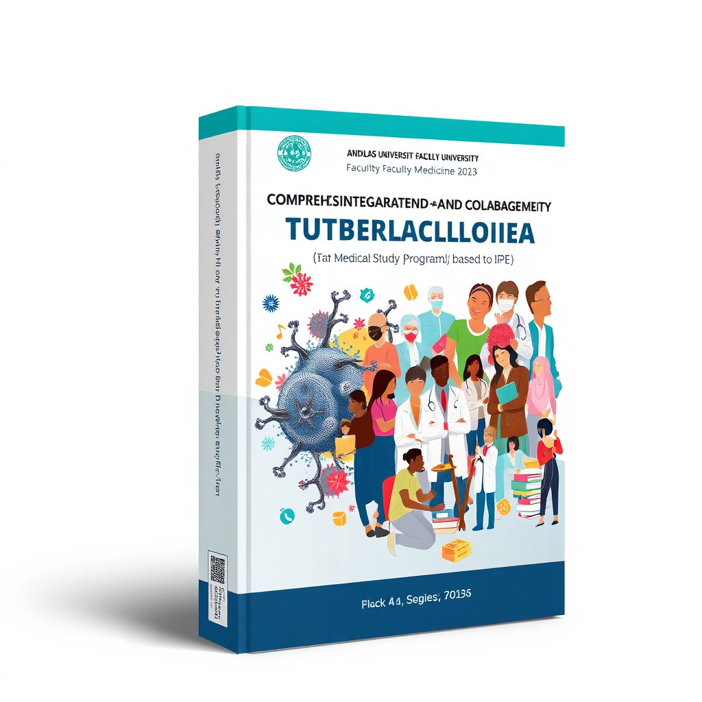 A visually striking book cover design for a publication titled 'Comprehensive, Integrative, and Collaborative Management of Tuberculosis (Based on IPE)'