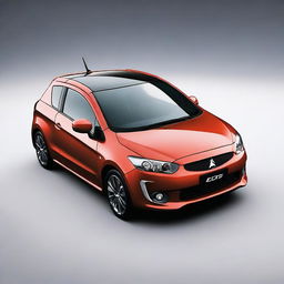 An image showcasing a high-quality, digital rendering of a Mitsubishi Colt CZC