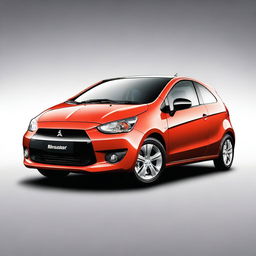 An image showcasing a high-quality, digital rendering of a Mitsubishi Colt CZC