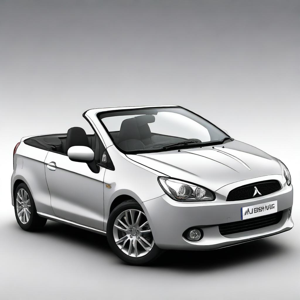 A high-resolution digital art image of a Mitsubishi Colt CZC cabriolet