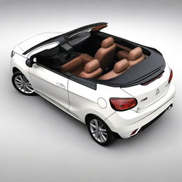 A high-resolution digital art image of a Mitsubishi Colt CZC cabriolet