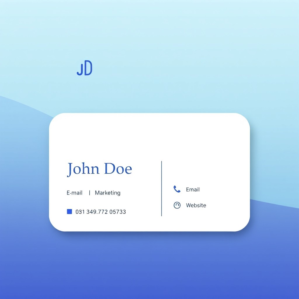 A modern and sleek business card design that features a minimalist layout with a professional color scheme