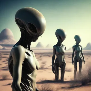 In the science fiction novel, the alien race looked down upon humanity with disdainful eyes, considering them primitive and insignificant.