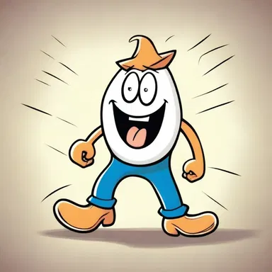 After a good night's sleep, I gradually percolate with energy like a cartoon character.