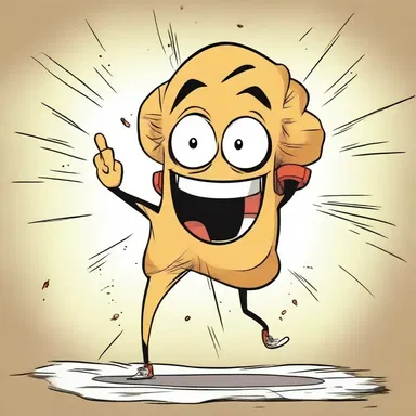 After a good night's sleep, I gradually percolate with energy like a cartoon character.