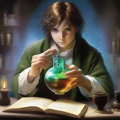 In the magical world of fantasy novels, the protagonist can percolate with energy through potions and spells.
