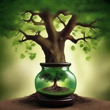 According to the myth, the magical elixir would percolate through the roots of the ancient tree.