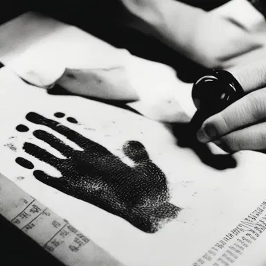 In the movie, the detective used a percolation process to extract fingerprints from the crime scene.