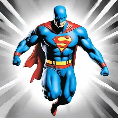 The superhero's powers percolate through his body, granting him extraordinary strength and agility.