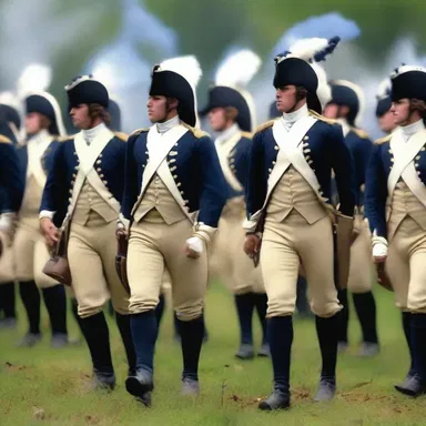 During the American Revolutionary War, many bluecoats fought against the British as part of the Continental Army.