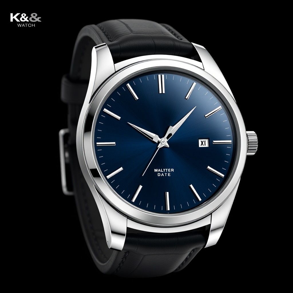 A unique and luxurious watch design for the brand 'K&K Watch'