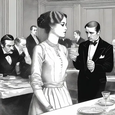 In the novel, the protagonist's harsh words offend the delicate sensibilities of the upper-class society.