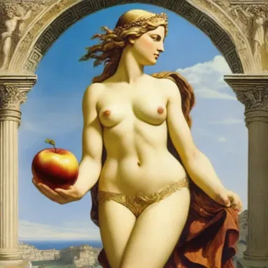 In Greek mythology, Paris's choice to award Aphrodite the golden apple offends Hera and Athena, leading to the Trojan War.