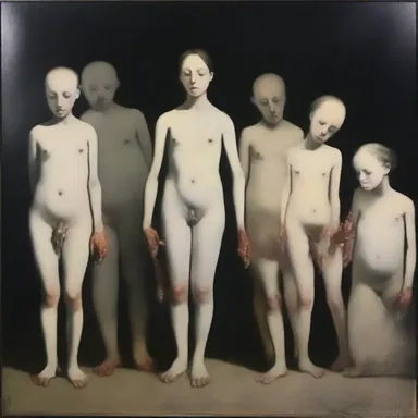 The controversial painting offended many viewers due to its graphic and unsettling imagery.