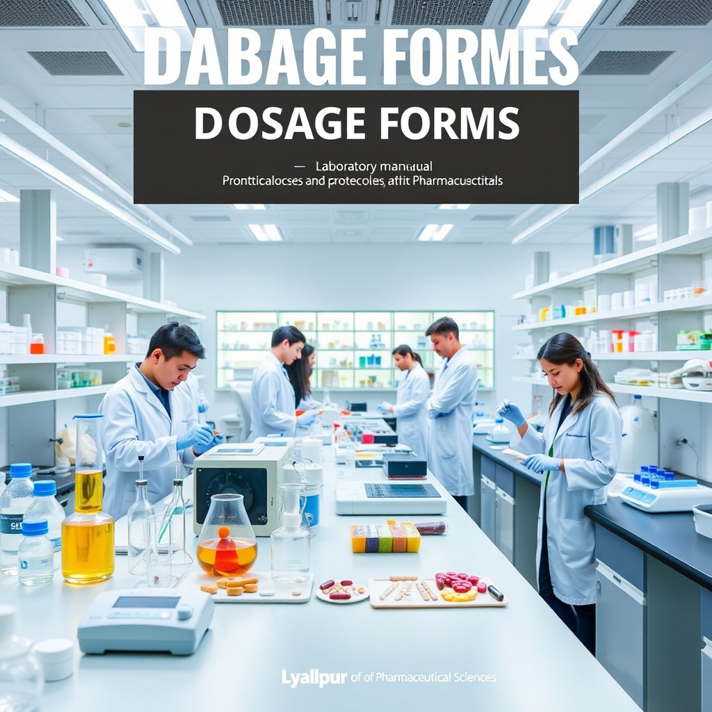 A detailed laboratory manual focused on dosage forms, highlighting the practical procedures and protocols used in pharmaceutical sciences