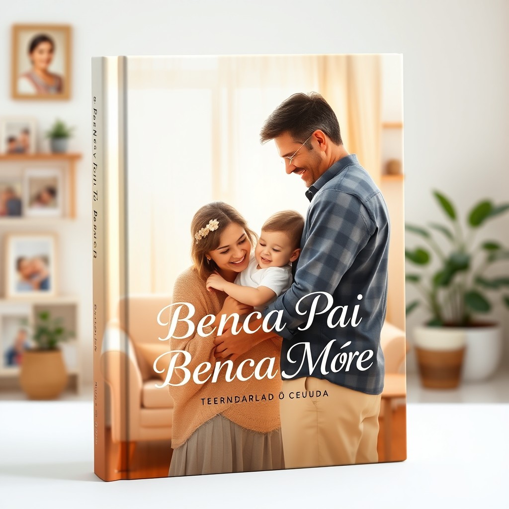 A captivating book cover design centered around the theme 'Bença Pai Bença Mãe'