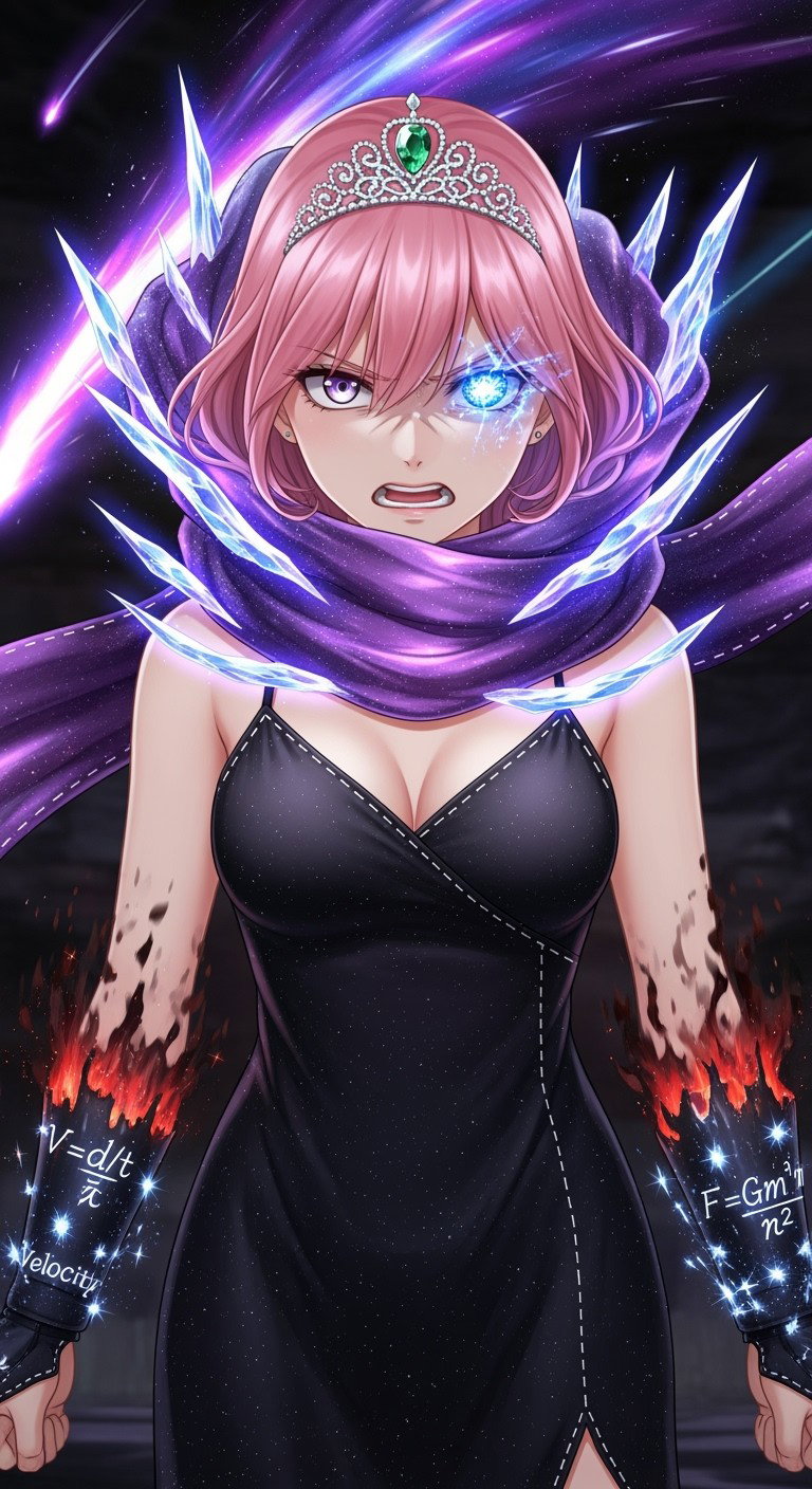 A femboy character illustrated in a Japanese anime style, featuring hair that is a rose color, resembling light pink