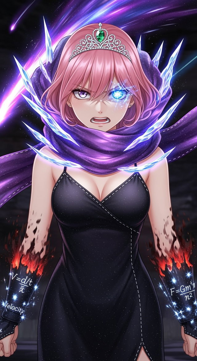 A femboy character illustrated in a Japanese anime style, featuring hair that is a rose color, resembling light pink