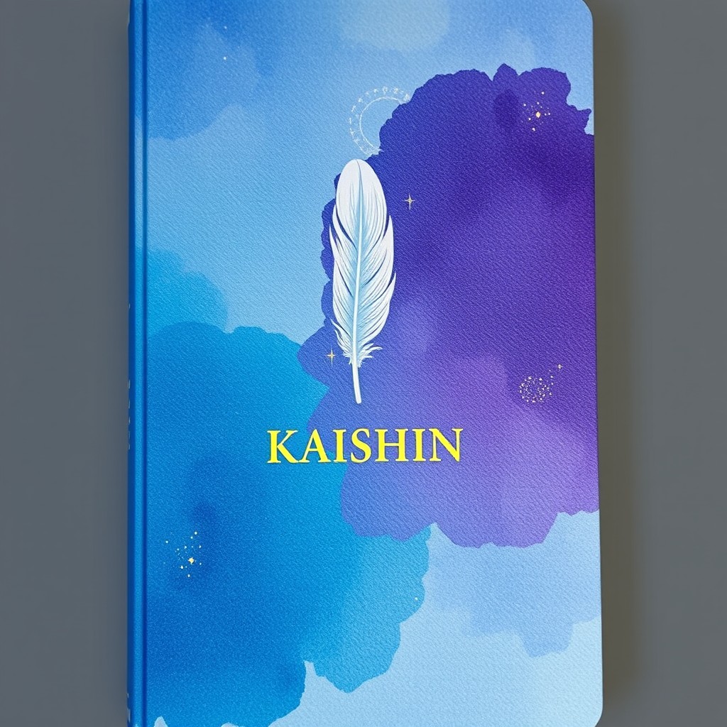 A journal cover titled 'KAISHIN', featuring an introspective and calming atmosphere