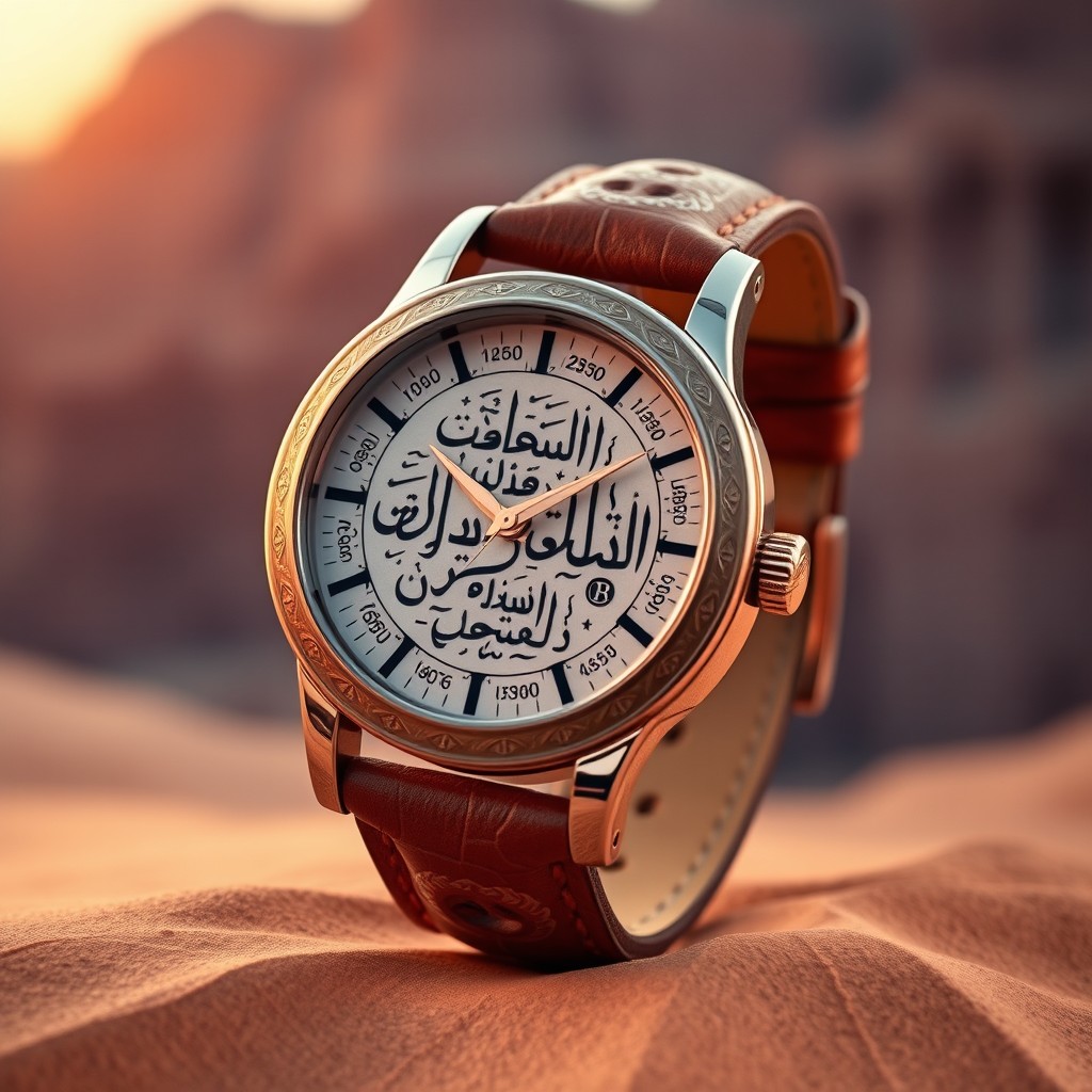 A beautifully designed watch that embodies traditional Jordanian culture