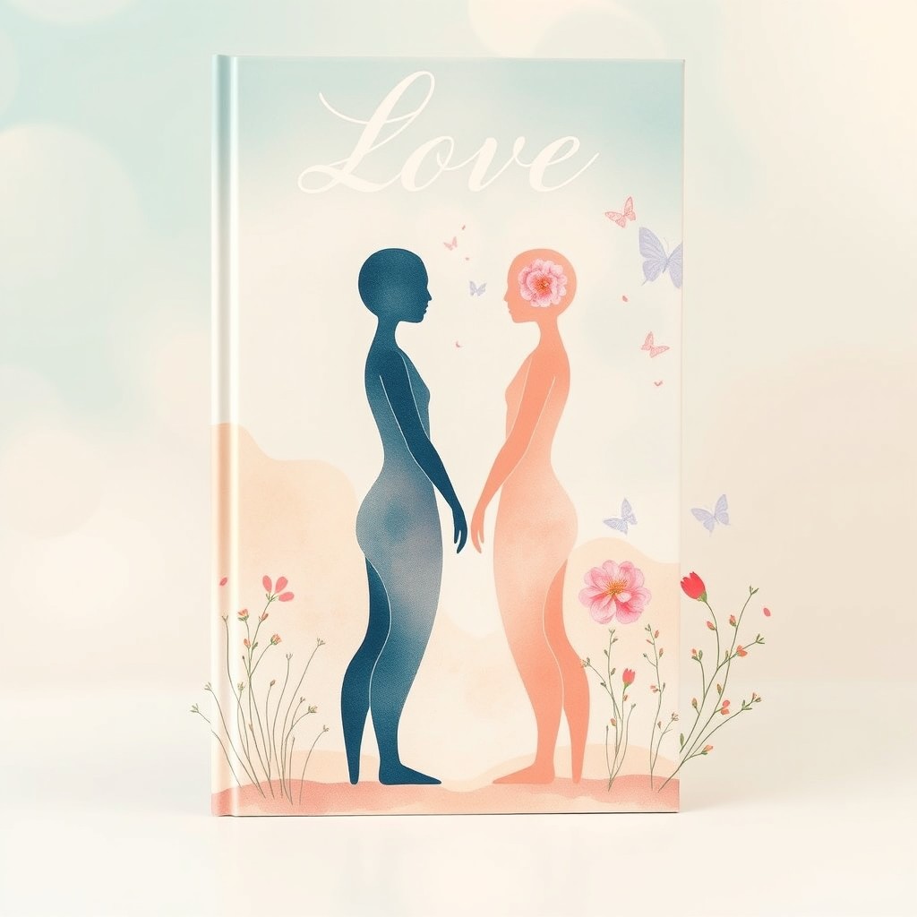A book cover illustrating the theme of love and the challenges of human relationships