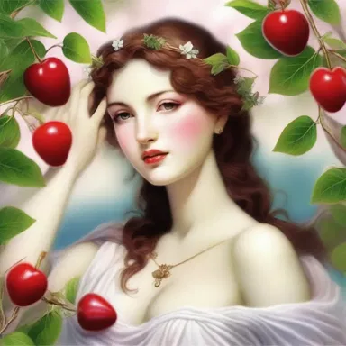 According to ancient Greek mythology, the oxheart cherry was created when the goddess Aphrodite wept tears of love for the beautiful mortal Adonis.