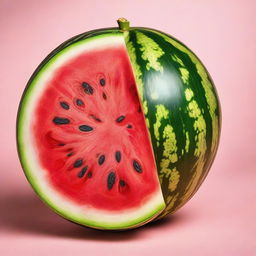 A fresh and juicy watermelon