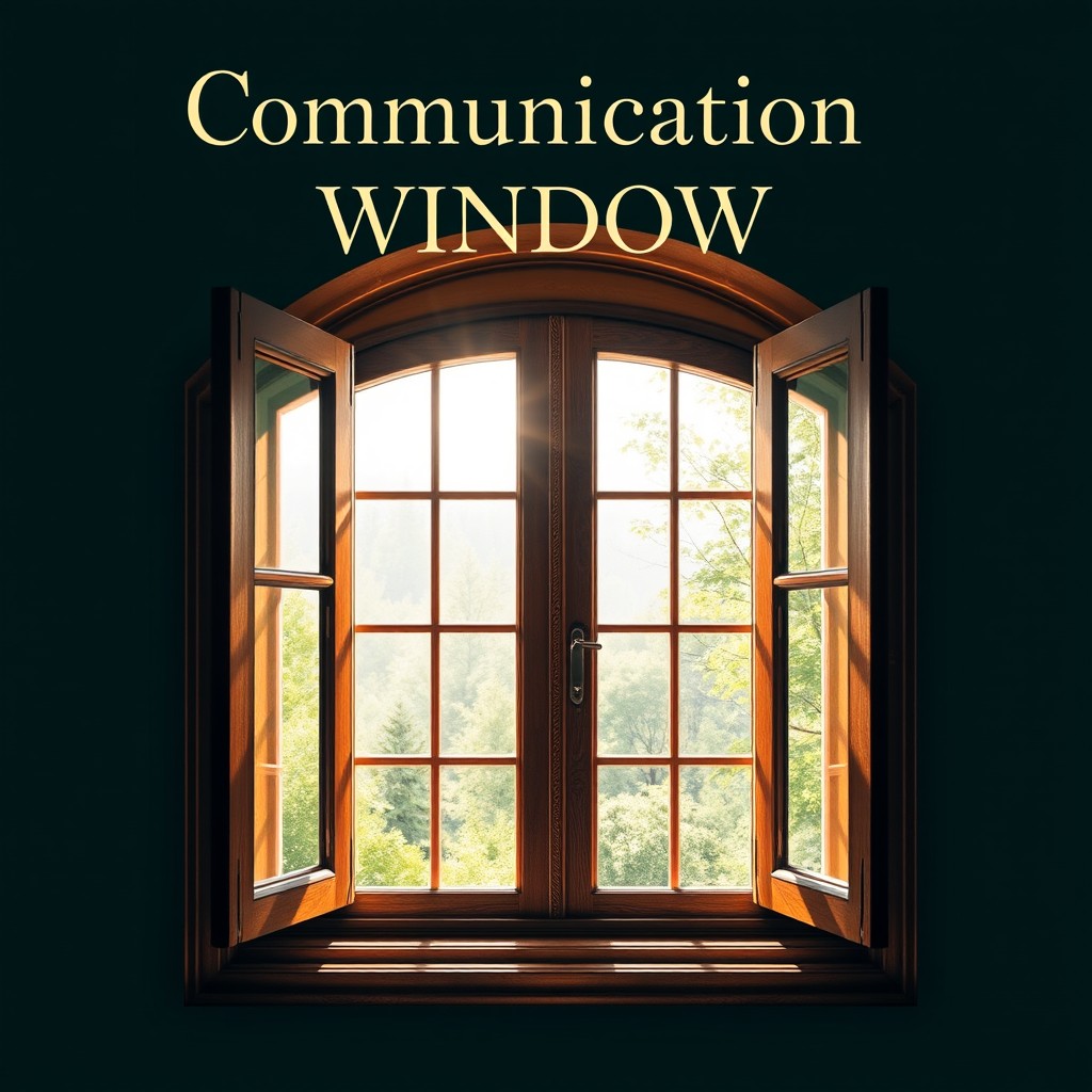 Communication Window: A Captivating Book Cover Design