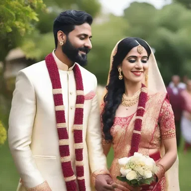 The couple decided to have a joint wedding ceremony, opting for unisex wedding outfits that reflected their shared style and love for each other.